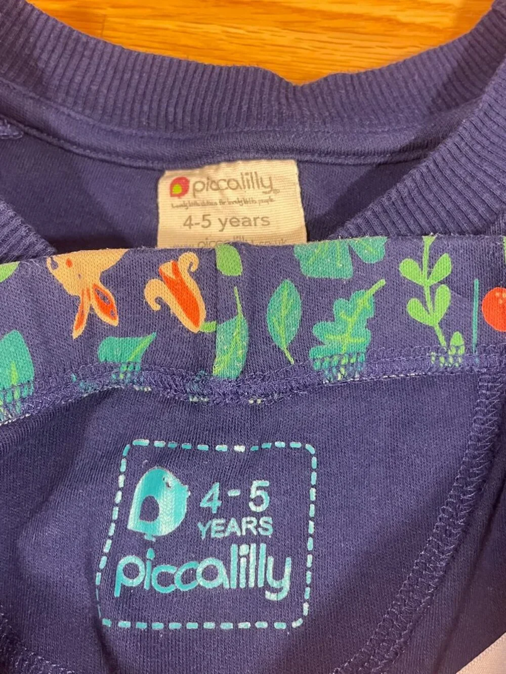 Piccalilly Organic Cotton Sweatshirt & Leggings Set | Size 4-5Y